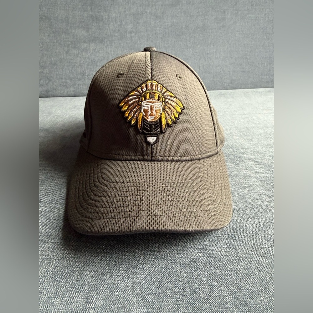 Kickapoo Tribe Baseball Cap Hat SZ L/XL Grey Embroidered Logo Unisex Casual